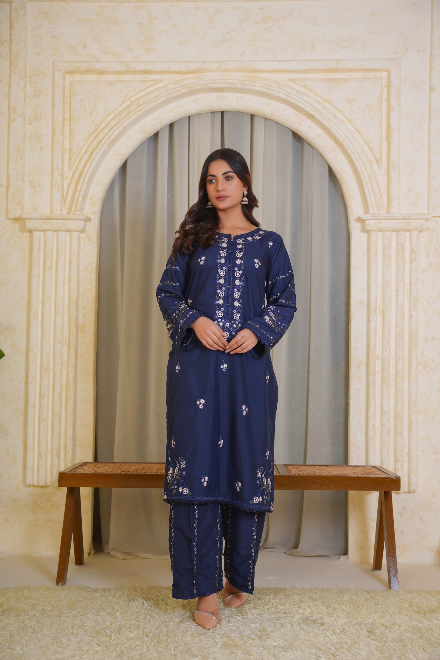 Yameena 2Pc – Embroidered Lawn Dress