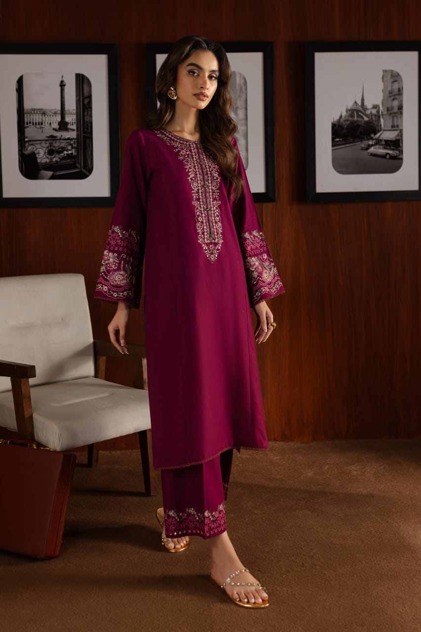 Zelia 2Pc – Embroidered Lawn Dress