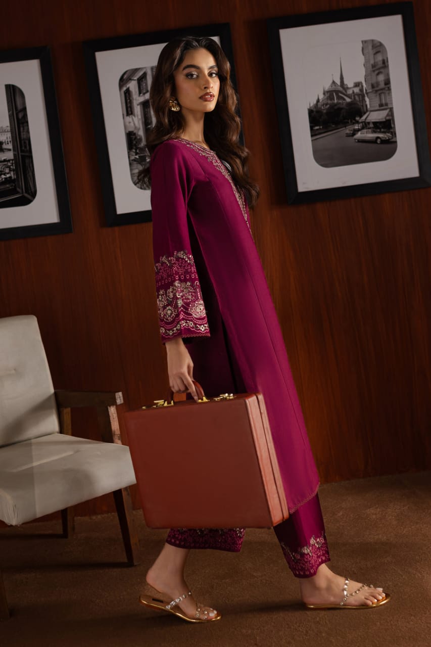 Zelia 2Pc – Embroidered Lawn Dress