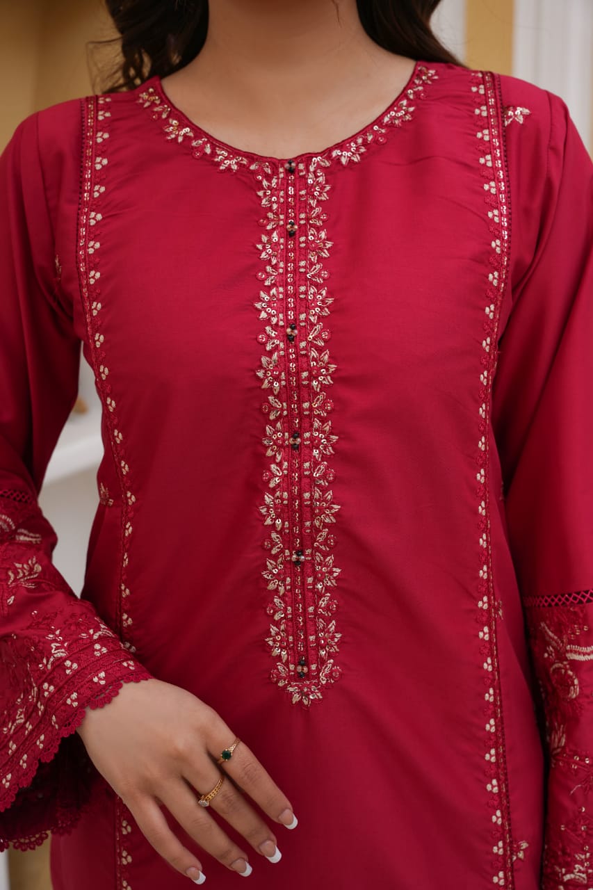 Zoya 2Pc – Embroidered Lawn Dress