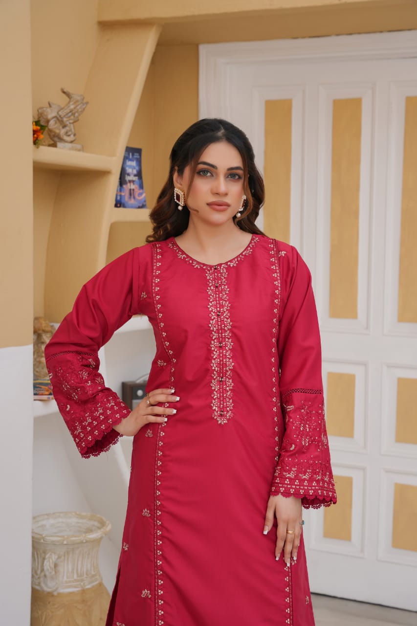 Zoya 2Pc – Embroidered Lawn Dress