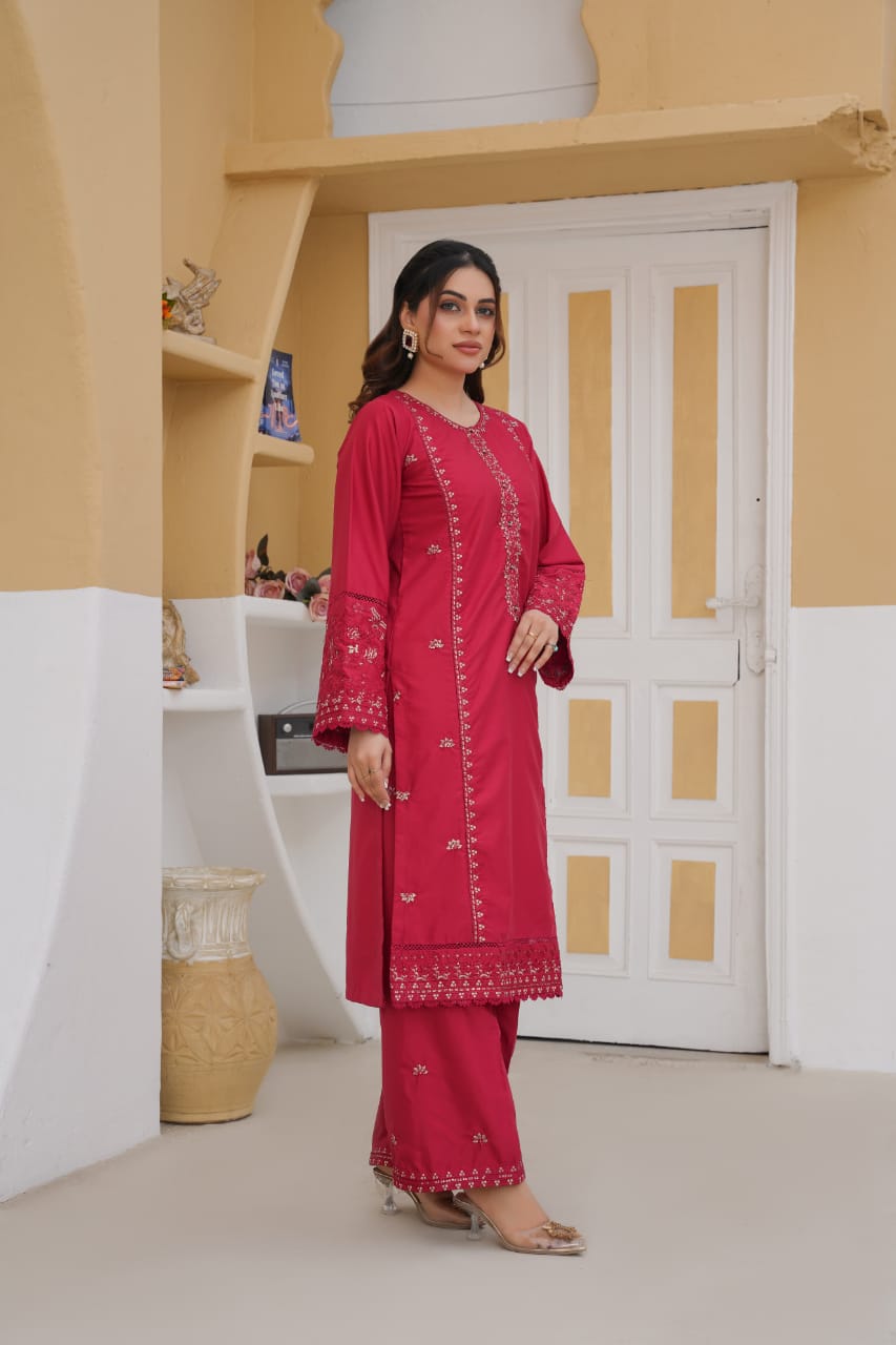 Zoya 2Pc – Embroidered Lawn Dress