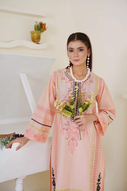 Rina 2Pc – Embroidered Lawn Dress