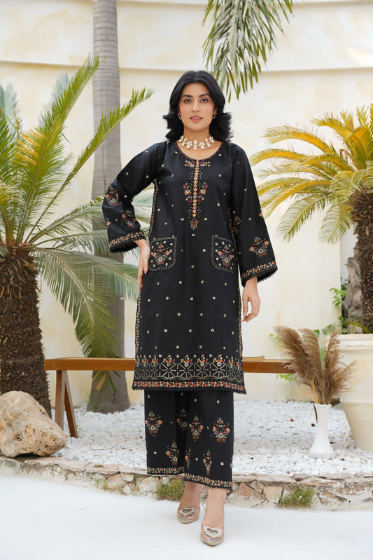 Jannat 2pc  Embroidered Dress