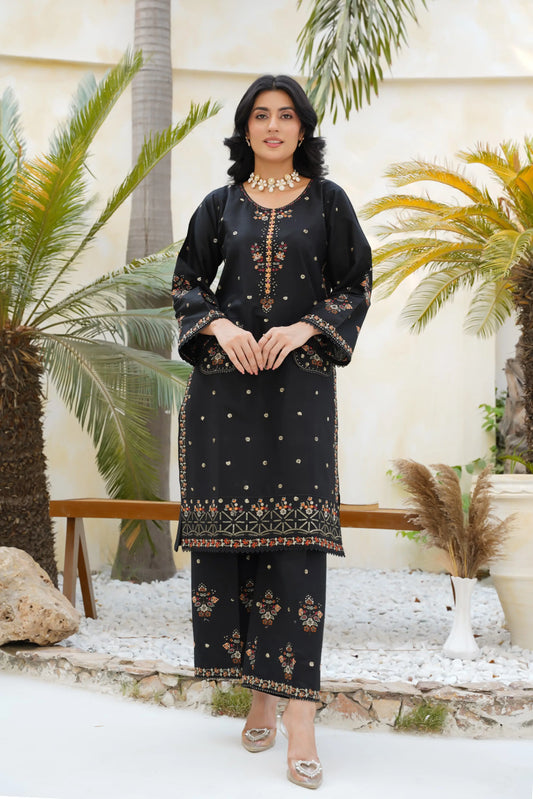 Jannat 2pc  Embroidered Dress