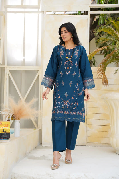 Saher 2Pc – Embroidered Lawn Dress