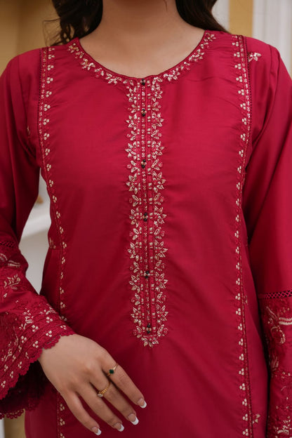 Zoya 2Pc – Embroidered Lawn Dress